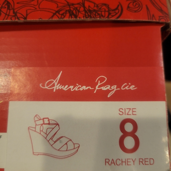 Rachey Red American Rag Platform Sandals - Picture 5 of 9